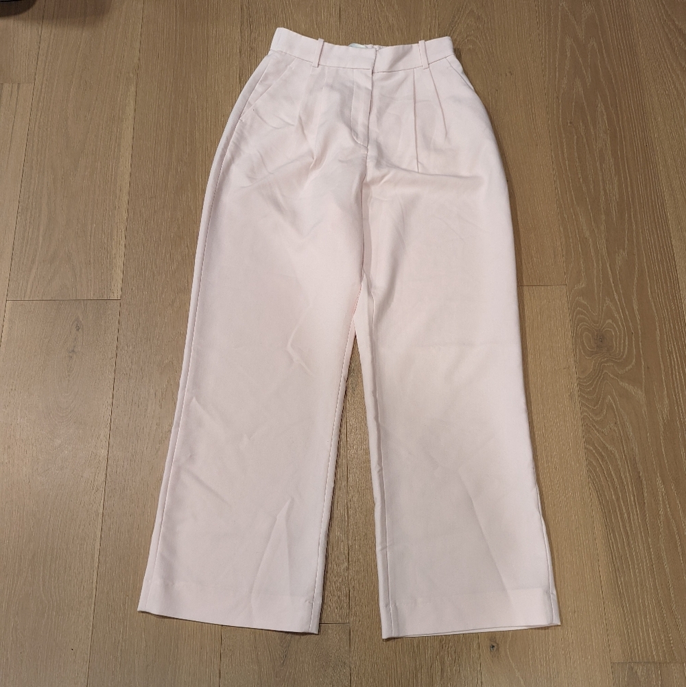 Abercrombie & Fitch Women's Wide Leg Pants - Light Pink